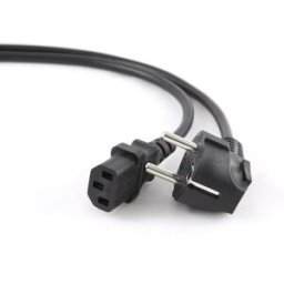 Cabo Alimentação Tripolar - Schuko Macho 90º (IEC-320-C13) 5 mts - GEMBIRD