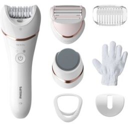 Depiladora Epilator Series 8000 BRE730/10 Wet & Dry (Branco/Rosa) - PHILIPS