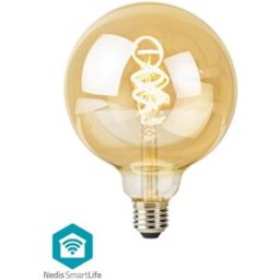 Lâmpada LED Filamento Inteligente SmartLife Wi-Fi E27 G125 1800K~6500K 4.9W 360Lm - NEDIS