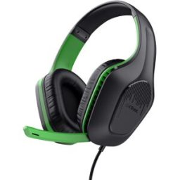 Auscultadores Headset Gaming GXT 415X Zirox (Preto/Verde) - TRUST