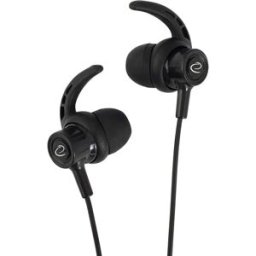 Auriculares Stereo c/ Fios e Microfone (Preto) - ESPERANZA