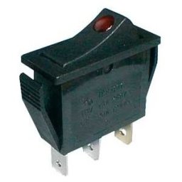 Interruptor Luminoso ON-OFF 250V/15A - LED Vermelho