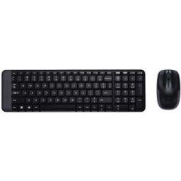 Pack Rato e Teclado Wireless Desktop MK220 (Preto) - LOGITECH