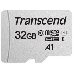 Cartão de Memória 32GB Micro SDHC 300S-A Class 10 UHS-I - TRANSCEND
