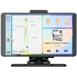 Estação Multimédia Apple Carplay 7" s/ Fios Android Auto c/ Câmara Traseira - WELL