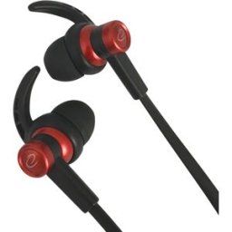 Auriculares Stereo c/ Fios e Microfone (Preto/Vermelho) - ESPERANZA