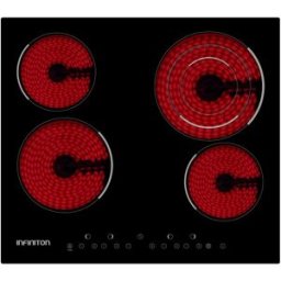 INFINITON Placa de Vitrocerâmica 4 Zonas 7000W VIT4T23 (Preto) - INFINITION