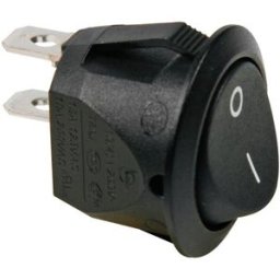 Interruptor Redondo ON-OFF - Preto