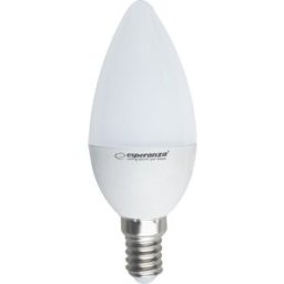 Lâmpada LED C37 E14 5W Branco Q. 3000K 470Lm - ESPERANZA