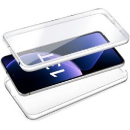 Capa Silicone 3D Frontal + Traseira p/ Xiaomi 13T / 13T Pro (Transparente) - COOL