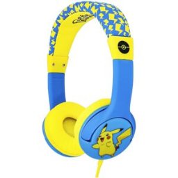 Auscultadores c/ Fio "Pikachu" (Amarelo/Azul) - OTL TECHNOLOGIES