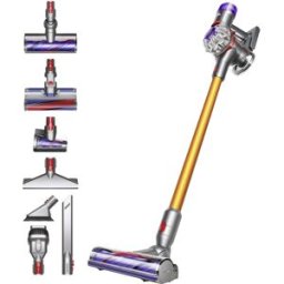 Aspirador Vertical V8 Absolute s/ Fios 21.6V 115AW (Prateado/Amarelo) - DYSON