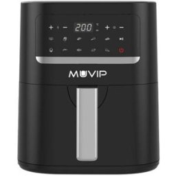 Fritadeira Air Fryer 4,5L 1600W (Preto) - MUVIP