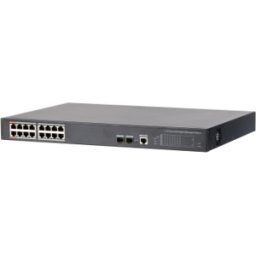 Switch de Rede 16 Portas Gigabit + 2 SFP UPLINK 240W 802.3AT - DAHUA