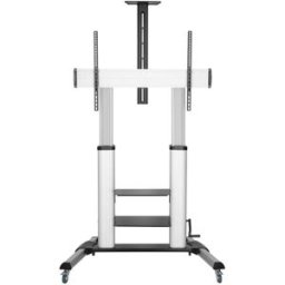 Suporte de Chão Portátil p/ TV 100Kg 100" (Preto/Prateado) - AISENS