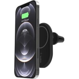 Carregador de Carro Magnético MagSafe 10W + Adaptador de Carro (Preto) - BELKIN