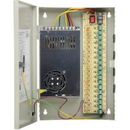 Caixa Segurança / Fonte Alimentação Comutada 12VDC 252W 21A (18 Saídas)