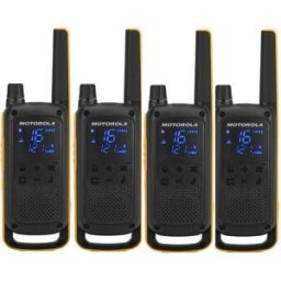 Intercomunicadores Walkie Talkies TLKR T82 Extreme Quad Pack (16 Canais, 10Km) - MOTOROLA