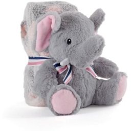 Peluche c/ Manta Elefante Allie 22cm - PERLETTI
