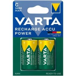 Blister 2x Pilhas Recarregáveis C 3000mAh - VARTA