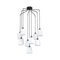 Eglo 39738 - Candelabro suspenso BERNABETTA 9xE27/40W/230V branco