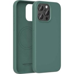 Capa de Silicone Líquido Vention para Smartphone iPhone 15 Pro Max – Verde