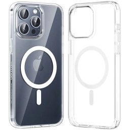 Capa Transparente Vention Concise Impact para iPhone 15 Pro Max | Compatível com MagSafe