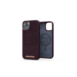 Capa MagSafe para Smartphone iPhone 14 Njorð em Pele de Salmão Conhaque Islandês