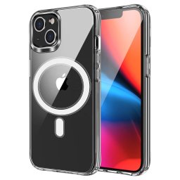 Capa CLEAR MAG COVER compatível com MagSafe para Telemóvel SAMSUNG Galaxy A07 Transparente