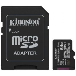 Cartão de Memória microSD Kingston Canvas Select Plus com Adaptador – Classe 10, 150MB/s 64GB