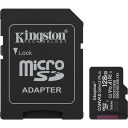Cartão de Memória microSD Kingston Canvas Select Plus com Adaptador – Classe 10, 150MB/s 128GB