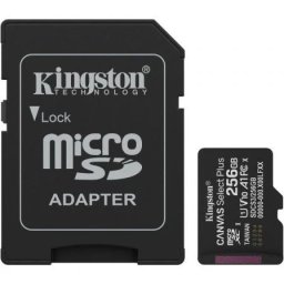 Cartão de Memória microSD Kingston Canvas Select Plus com Adaptador – Classe 10, 150MB/s 256GB