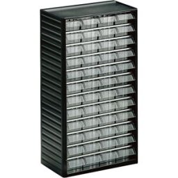 Treston Depósito para peças pequenas 55 , AxLxP 550 x 310 x 180 mm, 48 gavetas, Depósito para peças pequenas 55, AxLxP 550 x 310 x 180 mm, 48 gavetas. Os depósitos para peças pequenas oferecem uma forma fácil de as organizar e armazenar. O fundo ondulado