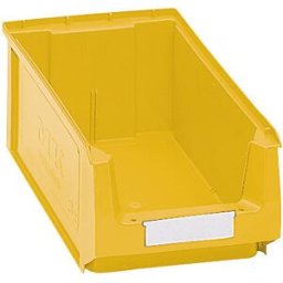 mauser Caixa de armazenagem à vista em polietileno , CxLxA 350 x 210 x 140 mm, amarelo, embalagem com 14 unidades, Caixa de armazenagem à vista em polietileno, CxLxA 350 x 210 x 140 mm, amarelo, embalagem com 14 unidades. MK 3 Z. Excelente segurança de em