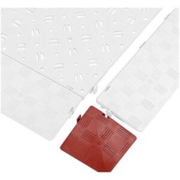 kaiserkraft Elemento de canto, UE 4 unid., C x L x A 120 x 120 x 25 mm, vermelho, Elemento de canto, UE 4 unid., C x L x A 120 x 120 x 25 mm, vermelho. Elementos de canto: facilitam o acesso aos aparelhos de transporte. Antiderrapantes. Resistentes a temp