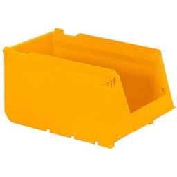 kaiserkraft Caixa para estante, em PP reciclado, CxLxA 250 x 148 x 130 mm, amarelo, embalagem de 36 unid., Caixa para estante, em PP reciclado, CxLxA 250 x 148 x 130 mm, amarelo, embalagem de 36 unid. Ecológicas. Ideais para armazenar peças pequenas. Gran