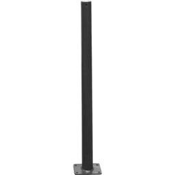 Schake Poste de barreira, Ø 60 mm, ferro-mica , para fixar com buchas, sem olhal, Poste de barreira, Ø 60 mm, ferro-mica, para fixar com buchas, sem olhal. Qualidade Premium. Galvanizado a fogo conforme a DIN EN ISO 1461. Pintado a pó em ferro-mica DB 703