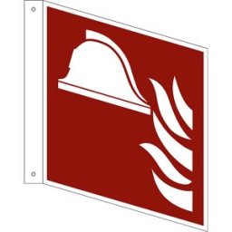 kaiserkraft Sinais de segurança contra incêndios, equipamentos de combate a incêndio, embalagem de 10 unid., alumínio, linha bandeira, 200 x 200 mm, Sinais de segurança contra incêndios, equipamentos de combate a incêndio, embalagem de 10 unid., alumínio,