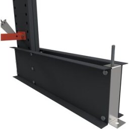kaiserkraft Proteções anti-rolamento Igor, para o pé, altura 100 mm, Proteções anti-rolamento Igor, para o pé, altura 100 mm. Impede que as mercadorias rolem. Disponível como proteção antirrolamento para o pé de apoio ou o braço em consola. Proteção antir