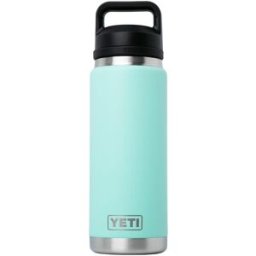 Yeti Rambler Bottle 26oz Chug Cap, Seafoam, garrafa térmica com bico para beber, 769 ml