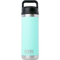 Yeti Rambler Bottle 18oz Chug Cap, Seafoam, garrafa térmica com bico para beber, 532 ml