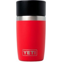 Yeti Rambler Travel Bottle 8oz Commuter Cap, Rescue Red, garrafa térmica de viagem com tampa de rosca, 237 ml