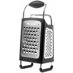 Microplane 4 lados ralador Box Grater preto
