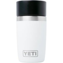 Yeti Rambler Travel Bottle 8oz Commuter Cap, White, garrafa térmica de viagem com tampa de rosca, 237 ml