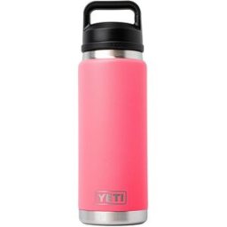 Yeti Rambler Bottle 26oz Chug Cap, Tropical Pink, garrafa térmica com bico para beber, 769 ml