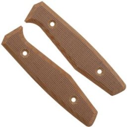 Daily Customs AK1 Scales, Plain Natural Canvas Micarta capas de cabo