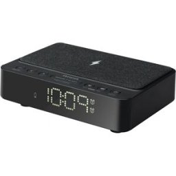 Rádio Relógio Digital CR-30BK c/ Carregamento Wireless (Preto) - AIWA