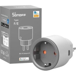 Tomada Inteligente Wi-Fi 16A S60TPF c/ Medidor de Consumo (Branco) - SONOFF
