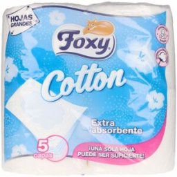 Foxy Cotton papel higiénico 5 capas 4 rollos