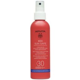 Apivita Bee Sun Safe Hydra Fresh Spray para rosto e corpo Fps 30 200 ml